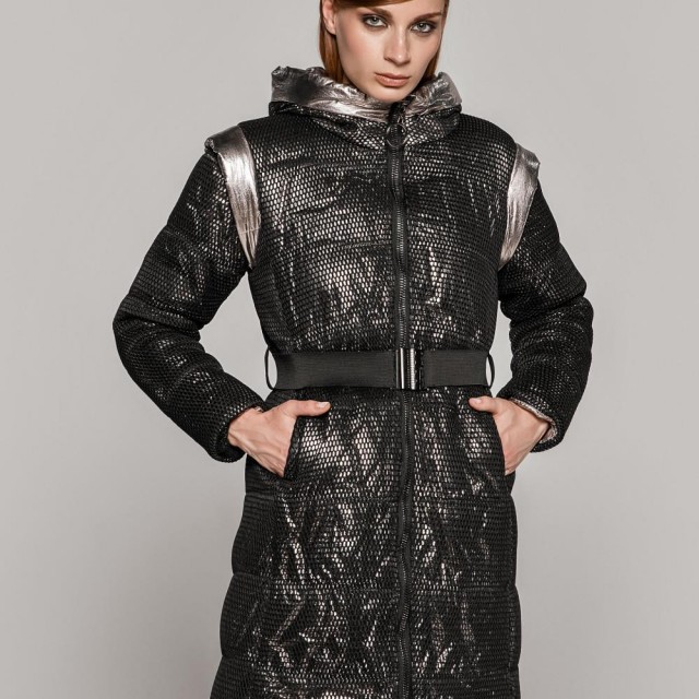 ACCESS / LONG PUFFER JACKET / ANTHRACITE / W0-9105