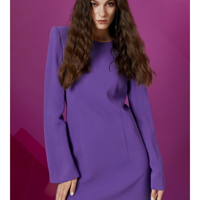 ACCESS / MINI OPEN BACK DRESS / PURPLE / W2 3080-142