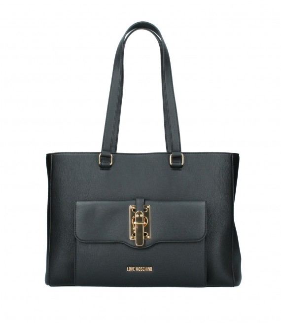 LOVE MOSCHINO/ Shopper Τσάντα σε μάυρο χρώμα/JC4316PP0GKW0