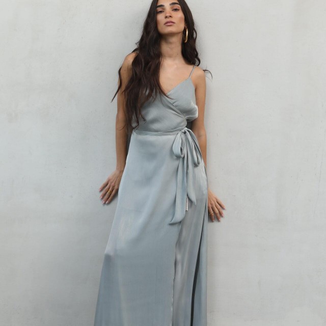 NEMA / PERLA DRESS / SILVER-GREY / 7N450