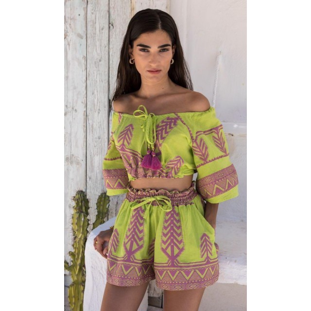 NEMA / AZORA TOP / LIME-PURPLE / 1N309