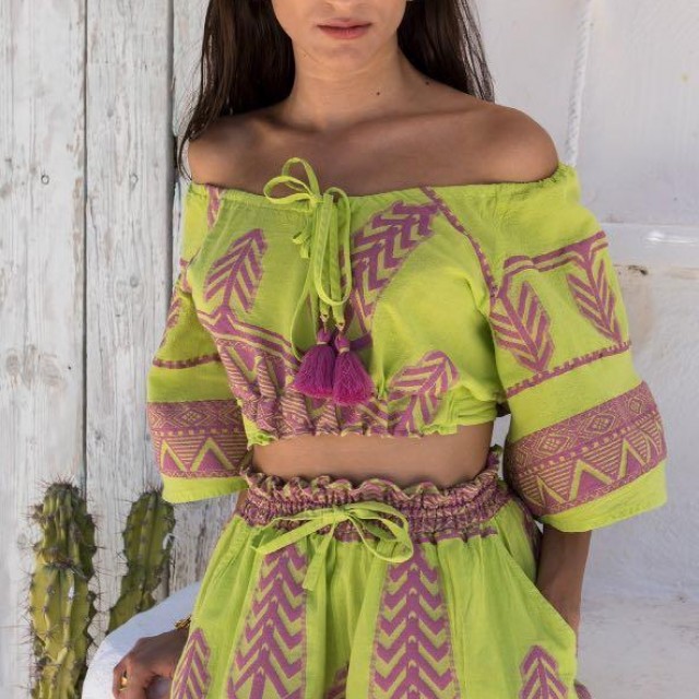 NEMA / AZORA TOP / LIME-PURPLE / 1N309