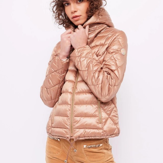 GAUDI / HOODED DOWN JACKET / TAN