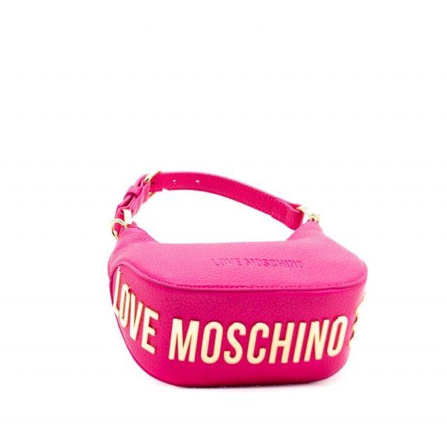 LOVE MOSCHINO/ Τσάντα Φούξια με μεταλλικό logo/ JC4019PP1HLT0-615