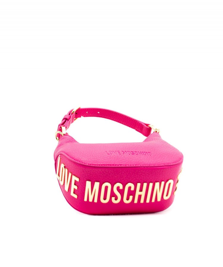 LOVE MOSCHINO/ Τσάντα Φούξια με μεταλλικό logo/ JC4019PP1HLT0-615