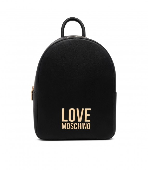 LOVE MOSCHINO/ Backpack Μαύρο με χρυσό logo/ JC4109PP1HLI0