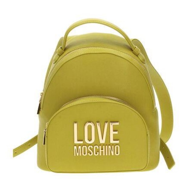 LOVE MOSCHINO/Backpack Lime με χρυσό logo/JC4105PP1HLI0