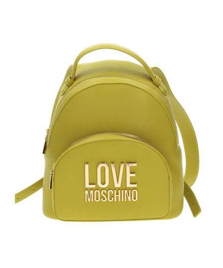LOVE MOSCHINO/Backpack Lime με χρυσό logo/JC4105PP1HLI0