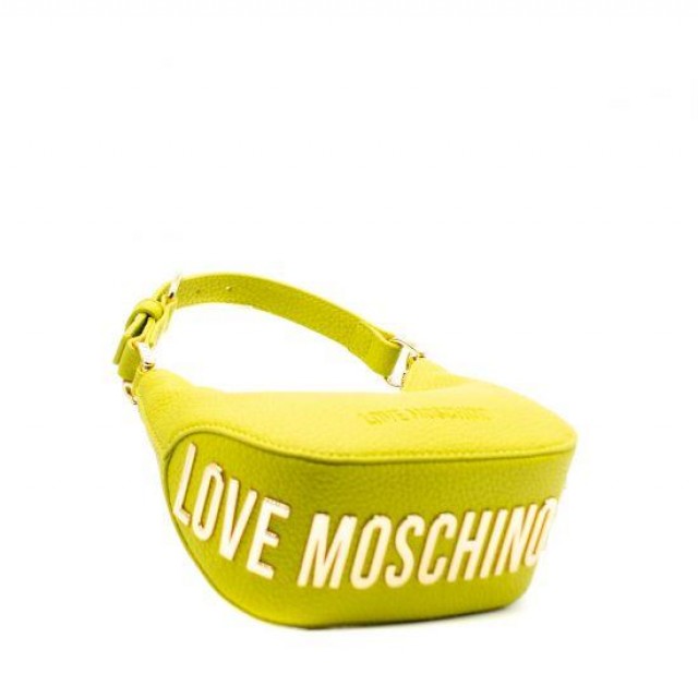 LOVE MOSCHINO/ Τσάντα Lime με μεταλλικό logo/ JC4019PP1HLT0-615