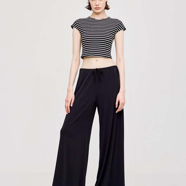 ACCESS / WAIST DRAWSTICKS PANTS / BLACK