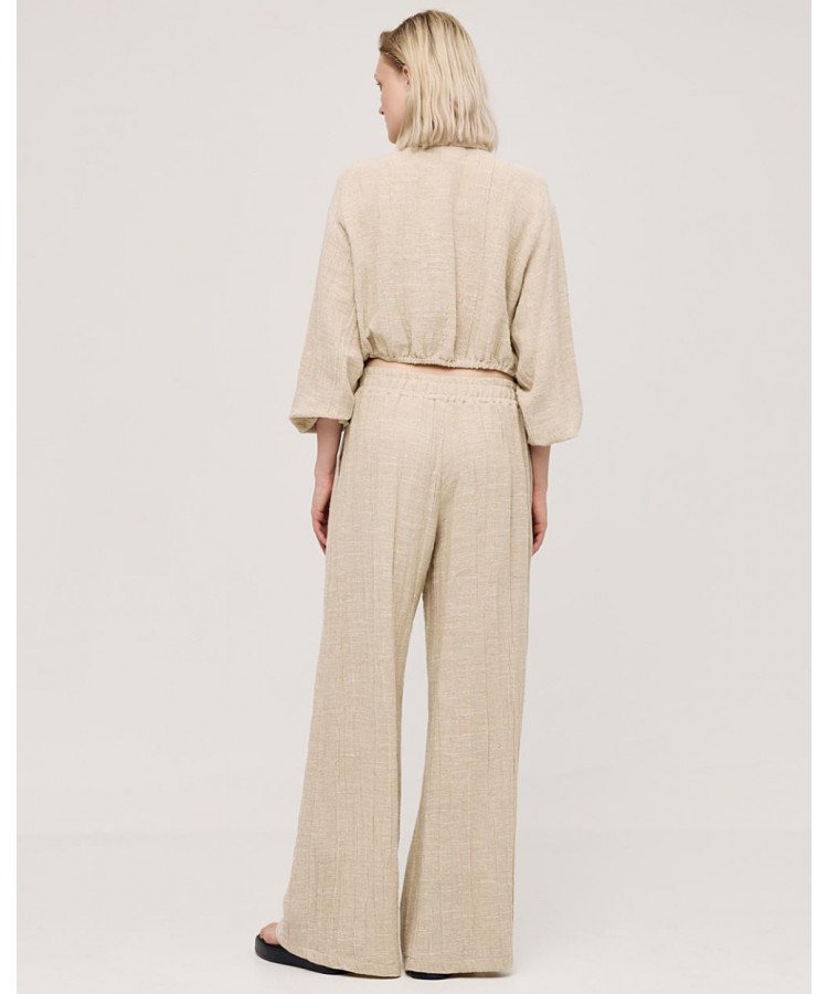 ACCESS / LINEN PANTS / SAND BEIGE