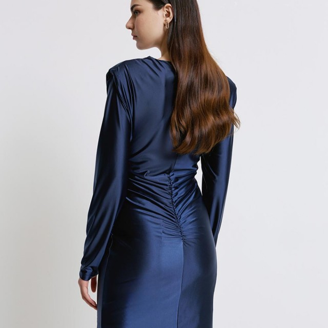 ACCESS / DRAPE MINI DRESS / BLUE / 3039-222