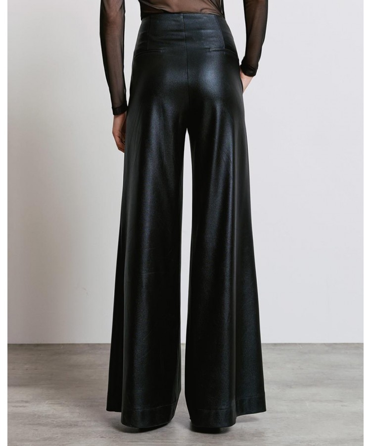 ACCESS / ECO LEATHER PANTS / BLACK / 5082-437