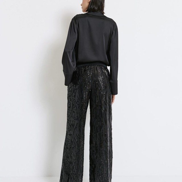 ACCESS / STRASS PANTS / BLACK / 5091-171