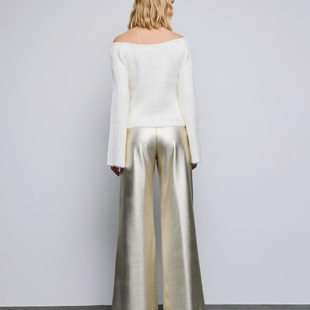 ACCESS / ECO LEATHER PANTS / GOLD / 5082-437