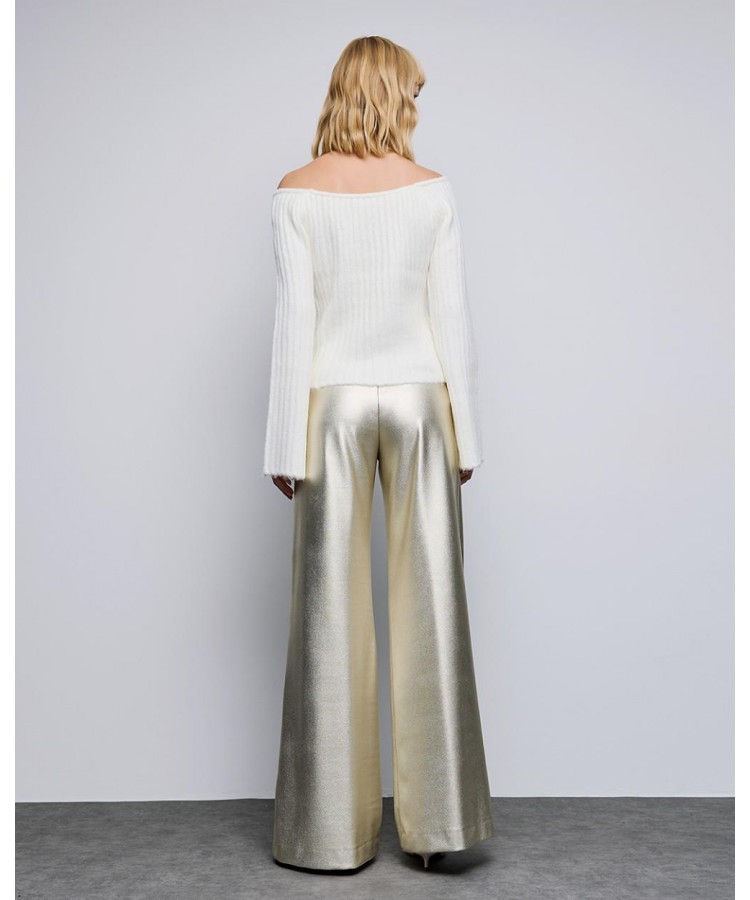 ACCESS / ECO LEATHER PANTS / GOLD / 5082-437