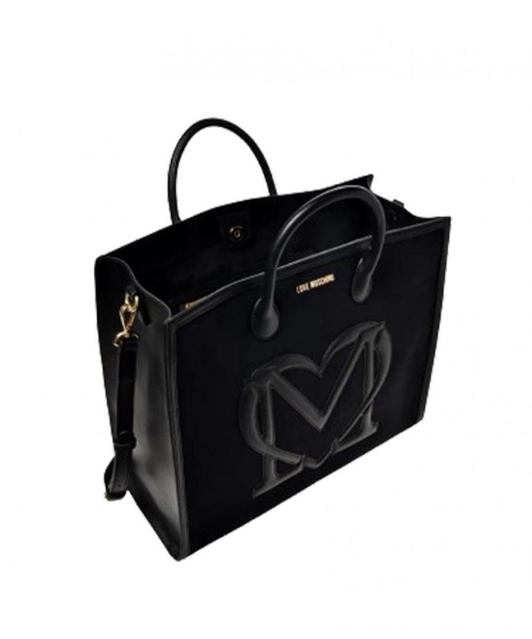 LOVE MOSCHINO/ TOTE BAG BLACK / JC4277PP0IKH1-00A