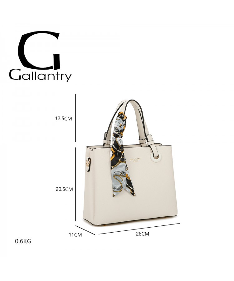 Gallantry Paris/ Elise Scarf Tote σε άσπρο χρώμα