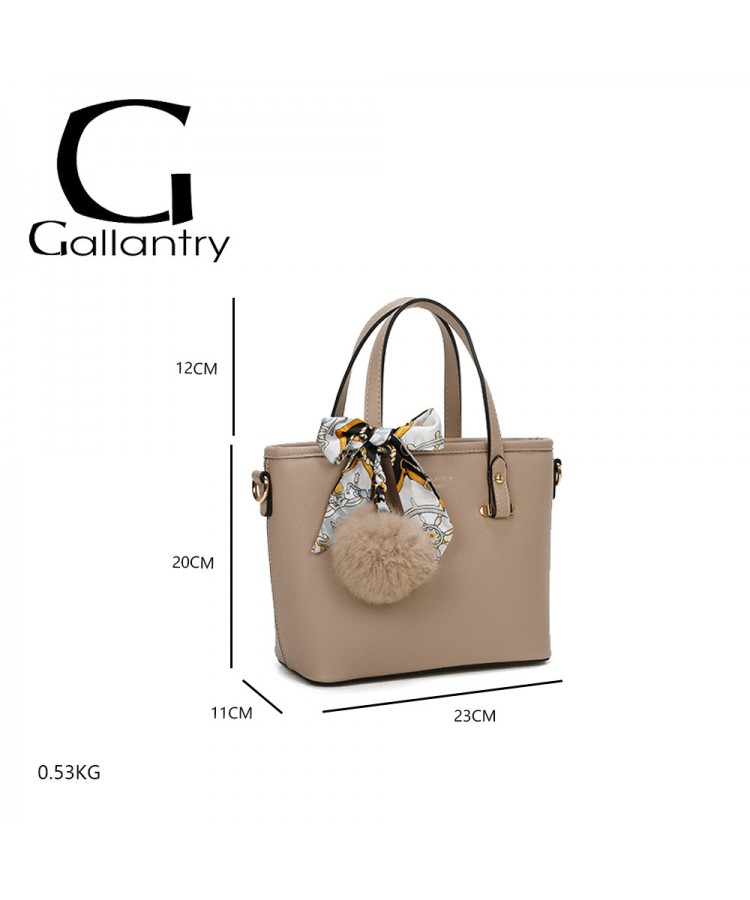 Gallantry Paris/ Camille Tote Bag σε μπέζ χρώμα