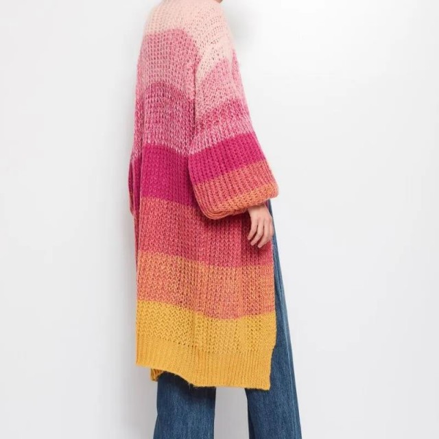 GAUDI/ MULTICOLOUR STRIPE CARDIGAN/ MULTI