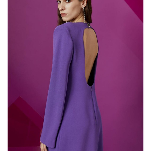 ACCESS / MINI OPEN BACK DRESS / PURPLE / W2 3080-142