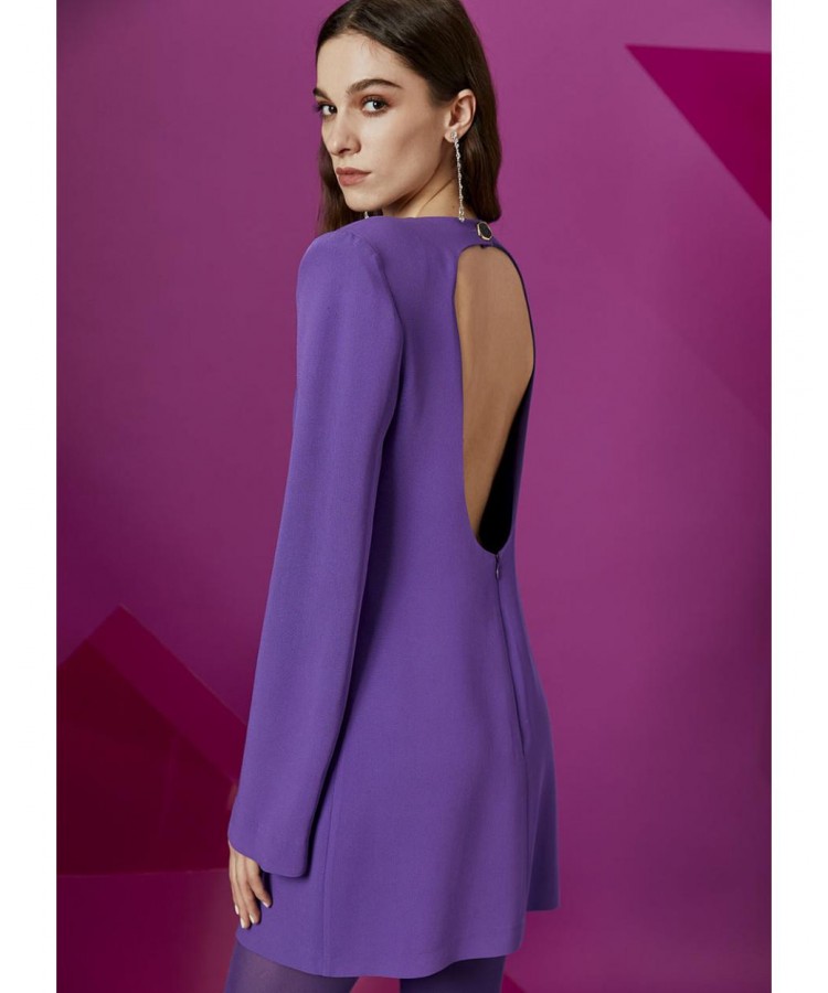 ACCESS / MINI OPEN BACK DRESS / PURPLE / W2 3080-142