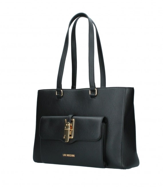 LOVE MOSCHINO/ Shopper Τσάντα σε μάυρο χρώμα/JC4316PP0GKW0