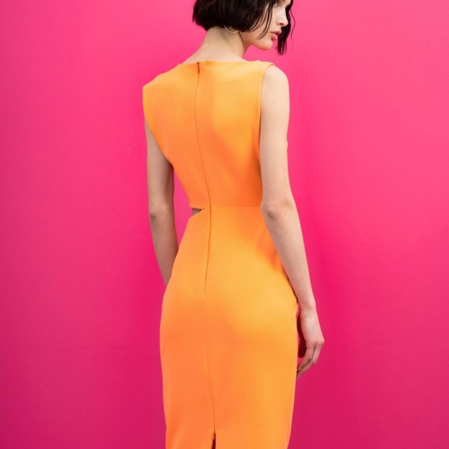 ACCESS / OPEN PENCIL DRESS / ORANGE / 3345-244