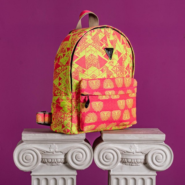 YFOSBAGS / NOAH BACKPACK / ABSTRACT-TRINITY FUCHSIA