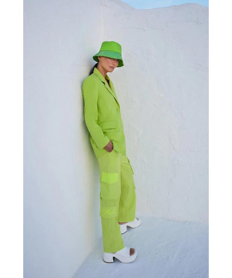 C.MANOLO / OVERSIZED BLAZER / LIME / SX 23069