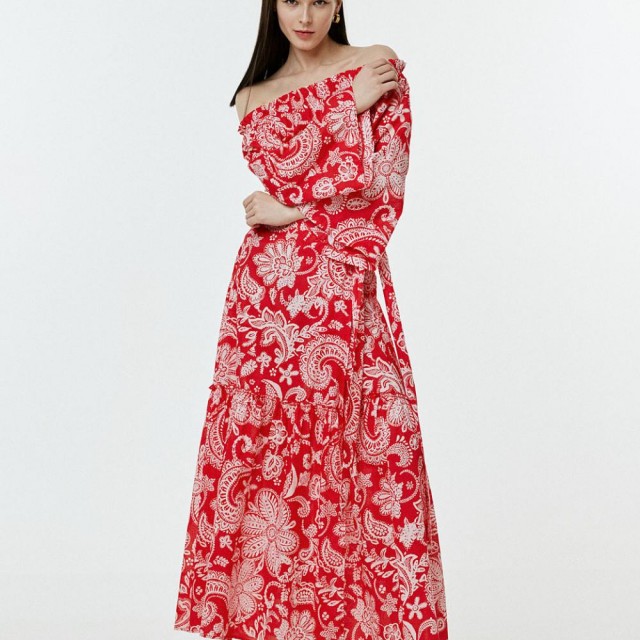 ACCESS / EMPRIME LONG SKIRT / RED / 6606-269