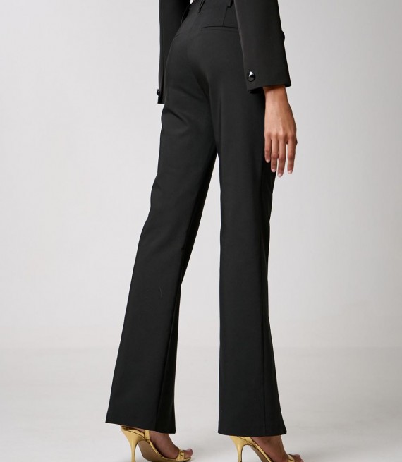 ACCESS / ZIPPED TROUSERS / BLACK