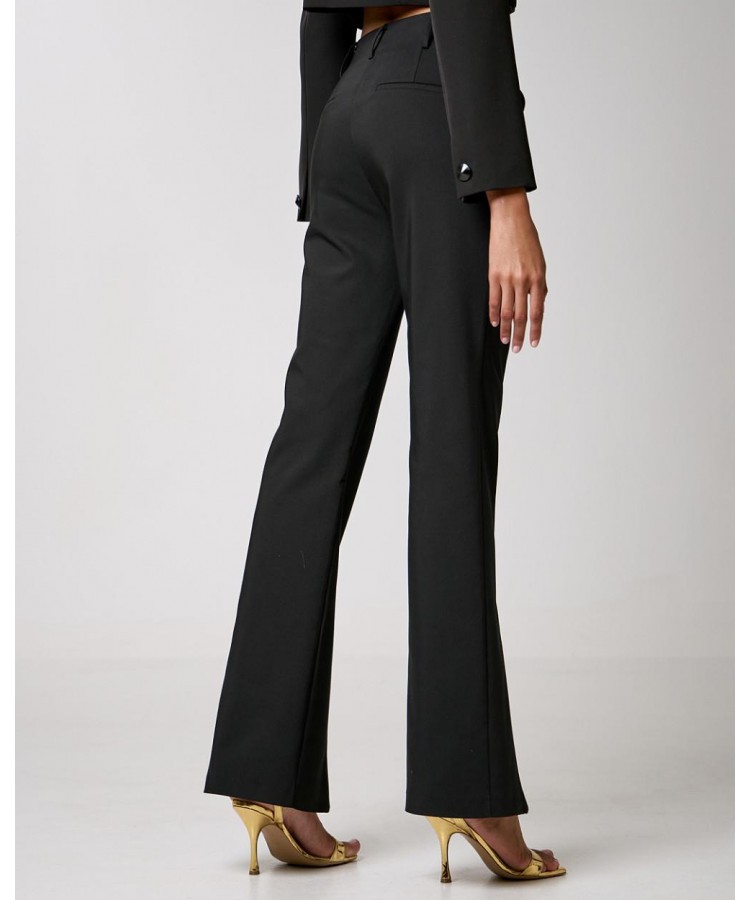ACCESS / ZIPPED TROUSERS / BLACK