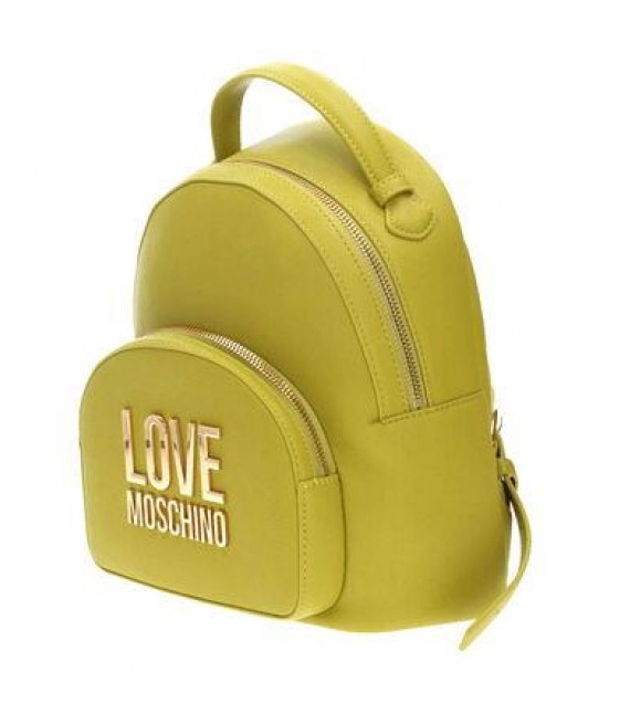 LOVE MOSCHINO/Backpack Lime με χρυσό logo/JC4105PP1HLI0