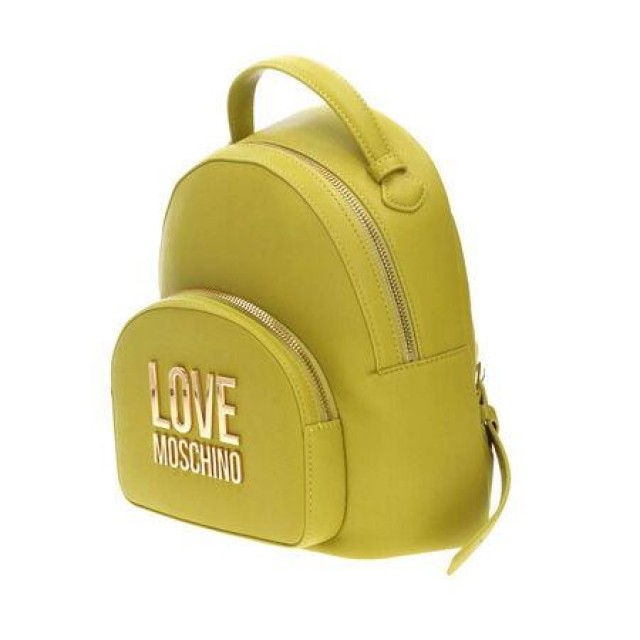 LOVE MOSCHINO/Backpack Lime με χρυσό logo/JC4105PP1HLI0