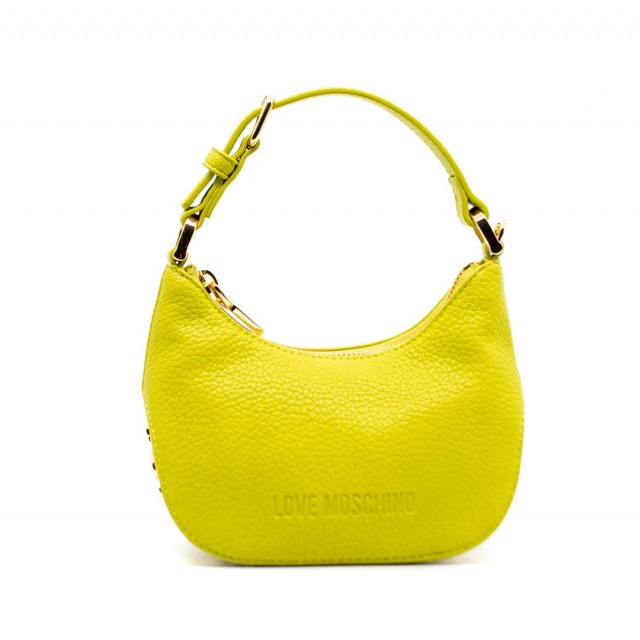 LOVE MOSCHINO/ Τσάντα Lime με μεταλλικό logo/ JC4019PP1HLT0-615