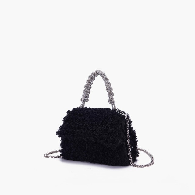 LA CARRIE / FLUFFY NIGHT BAG / BLACK