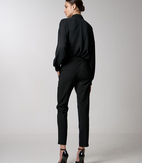ACCESS / STRAIGHT LINE TROUSERS STRASS / BLACK