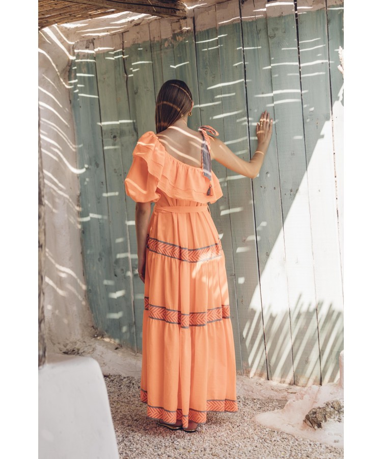 NEMA / CARA DRESS / ORANGE / 7N016