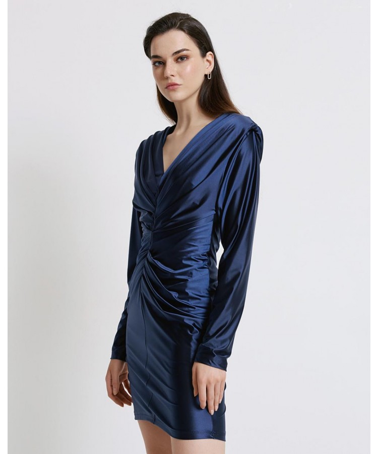 ACCESS / DRAPE MINI DRESS / BLUE / 3039-222