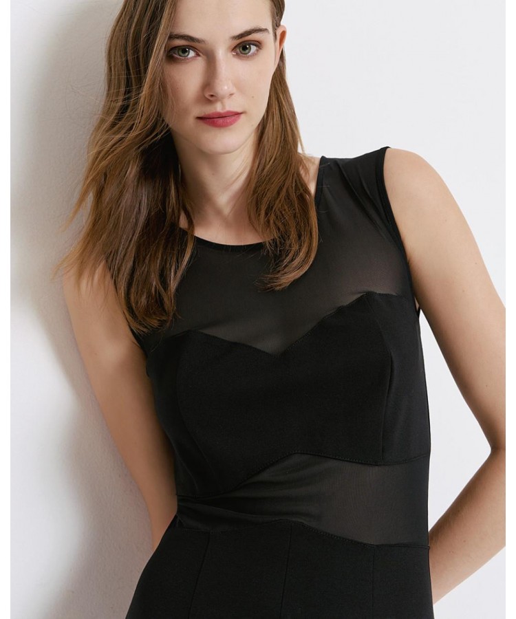 ACCESS / MIDI PENCIL DRESS / BLACK / 3301-139