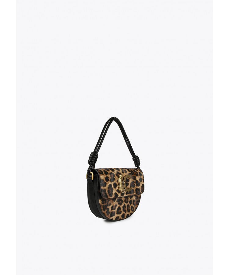 LOLA CASADEMUNT/ HALF-MOON ANIMAL PRINT CROSSBODY BAG/ LF2404031