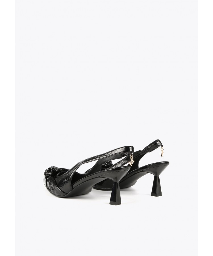 LOLA CASADEMUNT/ SLINGBACK STILETTO SHOES BLACK /MF2405007