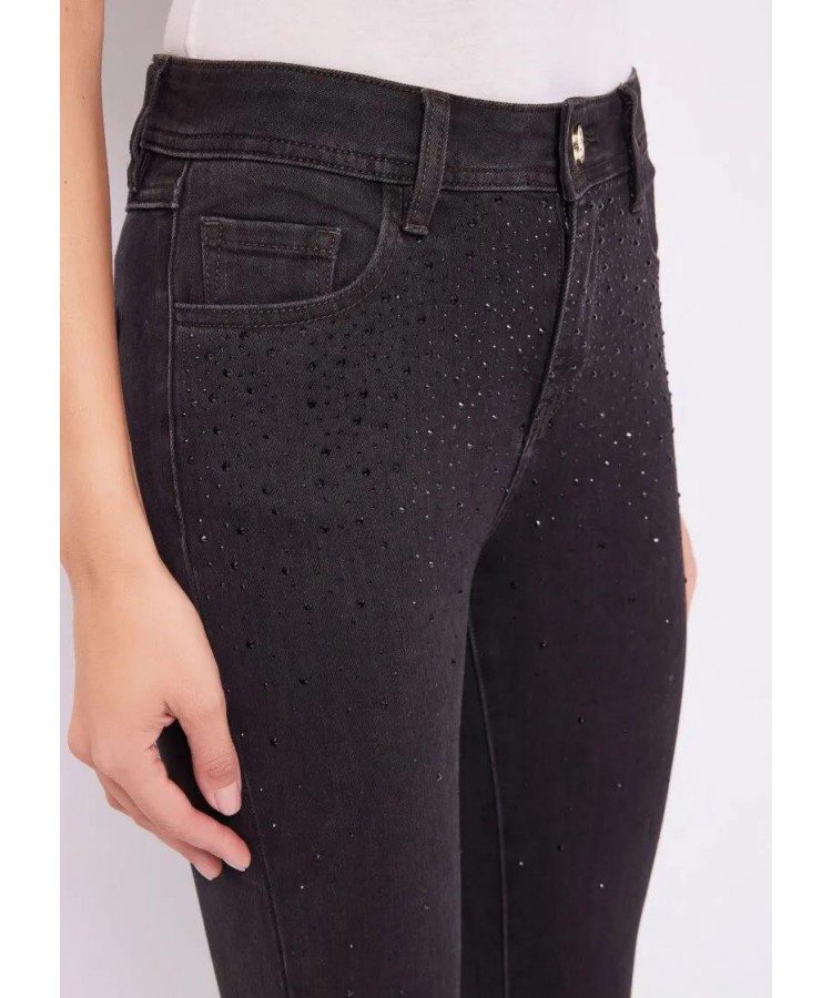 GAUDI/ SKINNY DENIM JEANS WITH STRASS/ 421BD26002