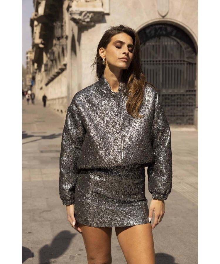 NEMA RESORTWEAR/ SHINY BOMBER JACKET/ N306