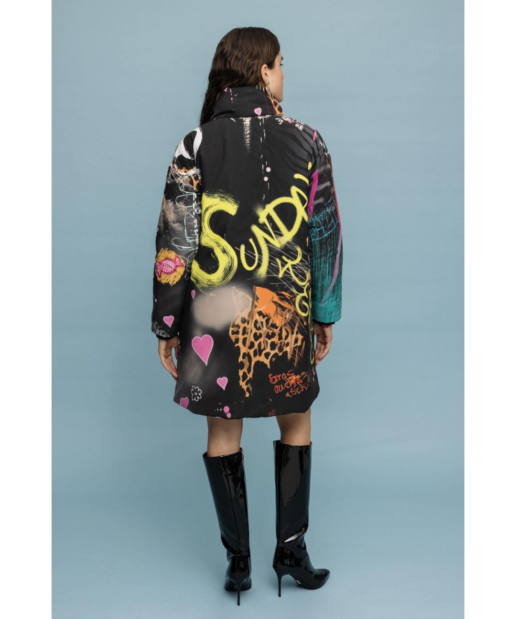 NOS/ PRINTED PUFFER JACKET / 33009