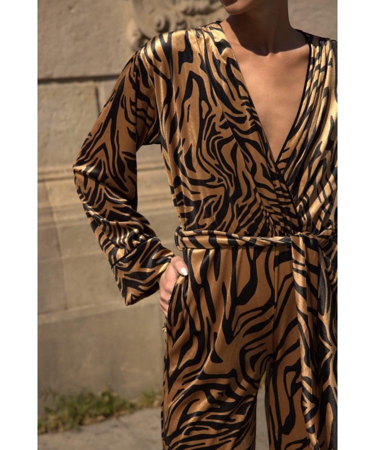 NEMA RESORTWEAR/ PLAYSUIT ANIMAL PRINT / N701