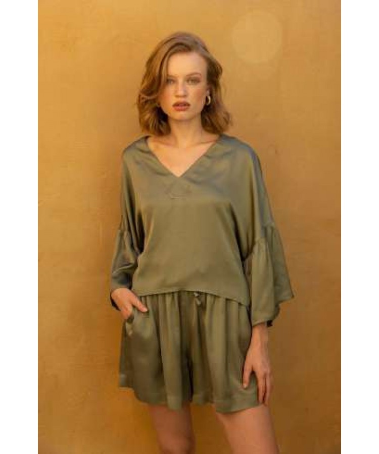 NEMA/ OMARIA SATIN SHORTS/ 8N609
