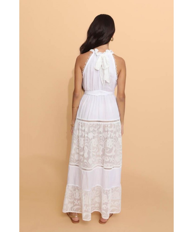 NEMA / FAIGEL LONG DRESS / WHITE / 7N490