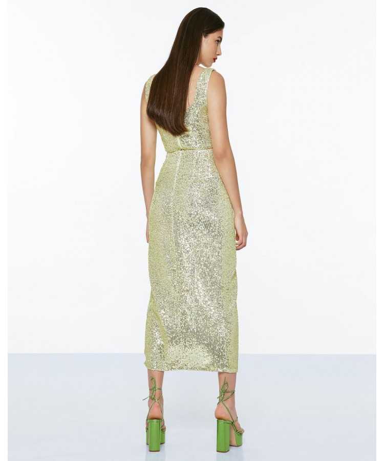 ACCESS / SEQUINNS TOP / LIME / 2118-426